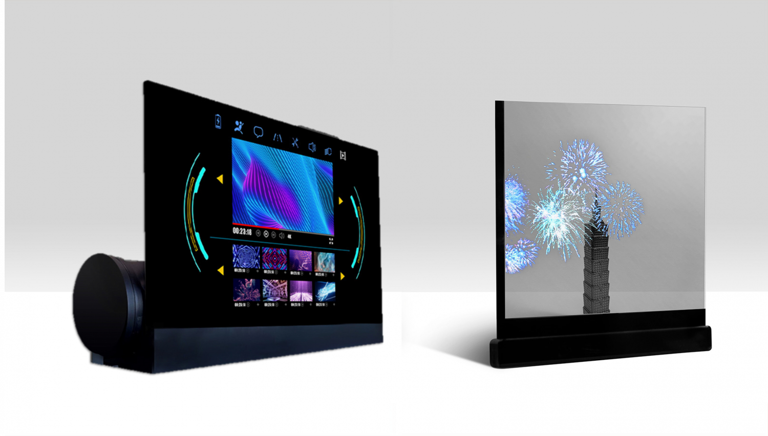 可卷式、折迭性、高透明